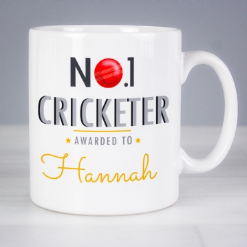 Personalised No.1 Cricket Mug