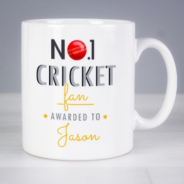 Personalised No.1 Cricket Mug