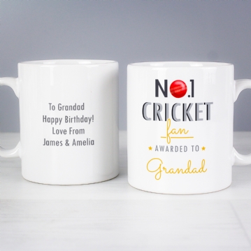 Personalised No.1 Cricket Mug