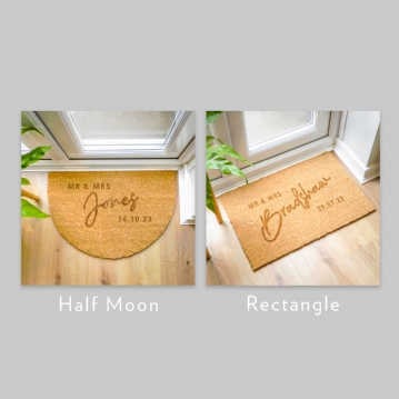 Personalised Couples Doormats
