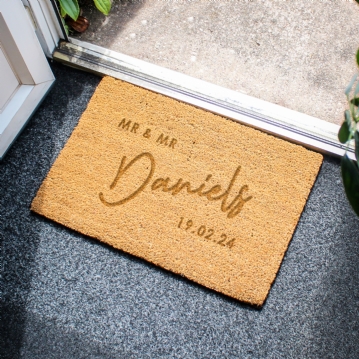 Personalised Couples Doormats