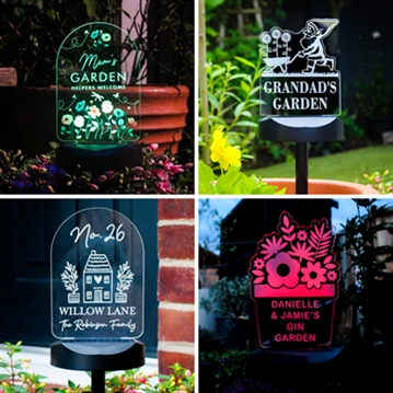 Personalised Outdoor Solar Lights