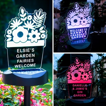 Personalised Outdoor Solar Lights