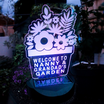 Personalised Outdoor Solar Lights
