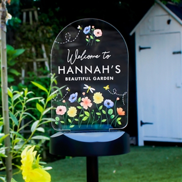 Personalised Outdoor Solar Lights