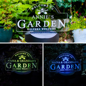 Personalised Outdoor Solar Lights