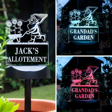 Personalised Outdoor Solar Lights