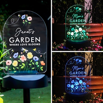Personalised Outdoor Solar Lights