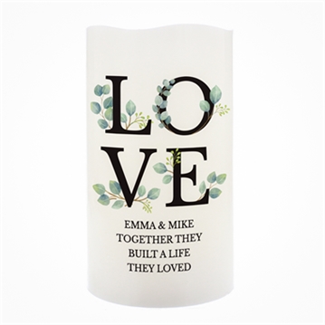 Personalised LOVE LED Candle
