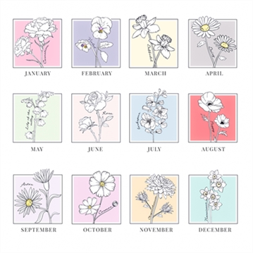 Personalised Birth Flower Mug
