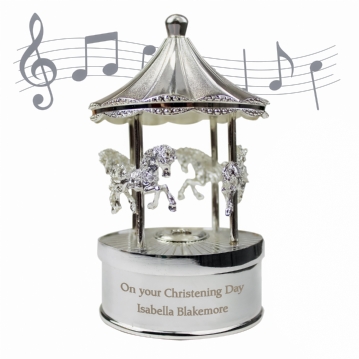 Personalised Musical Carousel Ornament