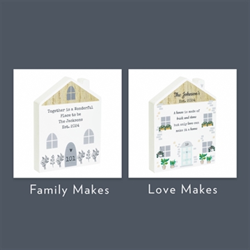 Personalised Home Wooden Ornaments