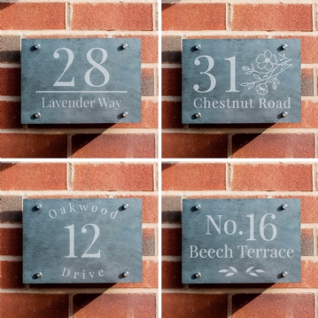 Personalised Slate House Signs