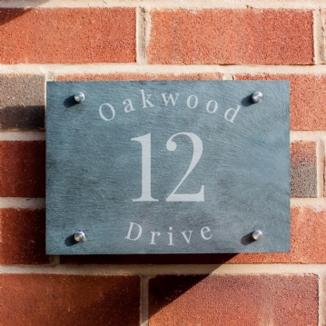 Personalised Slate House Signs