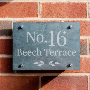 Personalised Slate House Signs