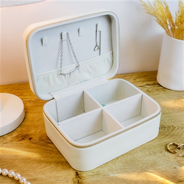 Personalised Bow Travel Jewellery Box