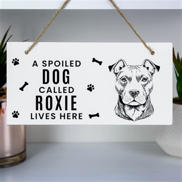 Personalised Dog Breed Wooden Sign