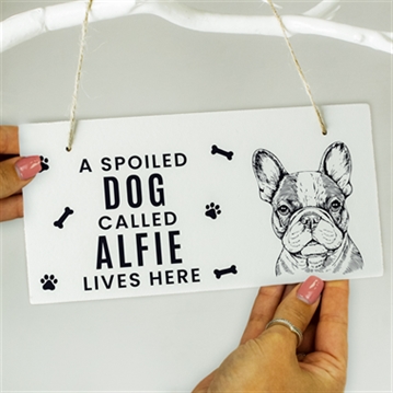 Personalised Dog Breed Wooden Sign