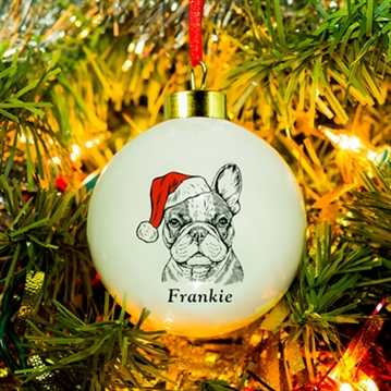Personalised Dog Breed Christmas Bauble