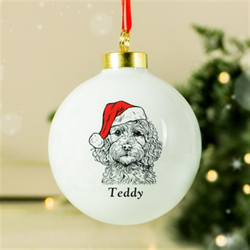Personalised Dog Breed Christmas Bauble