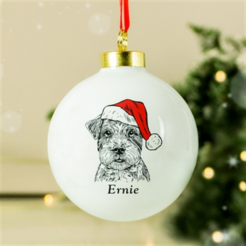 Personalised Dog Breed Christmas Bauble