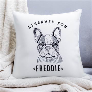 Personalised Reserved For Dog Breed Cushion