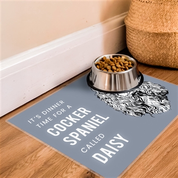 Personalised Dog Breed Food Mat