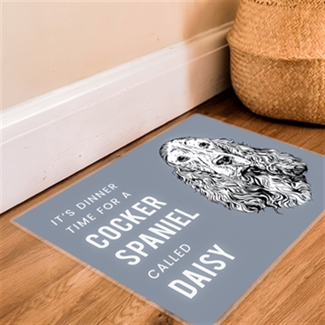 Personalised Dog Breed Food Mat