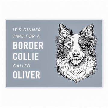 Personalised Dog Breed Food Mat