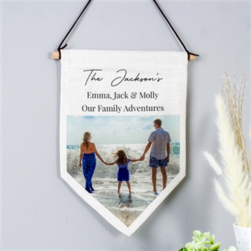 Personalised Photo Upload Banner Wall Art