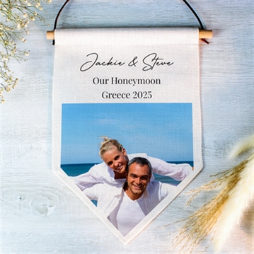 Personalised Photo Upload Banner Wall Art