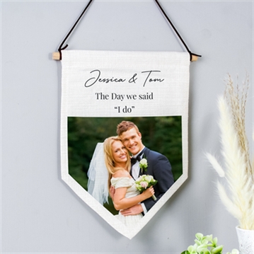 Personalised Photo Upload Banner Wall Art