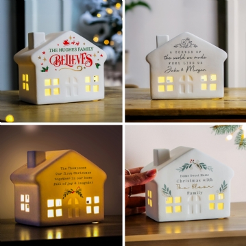 Personalised Christmas LED Houses