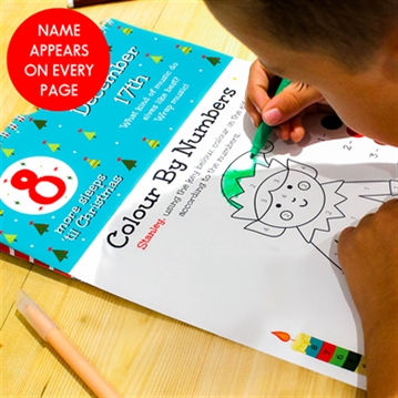 Personalised 24 Sleeps Christmas Activity Advent Calendar