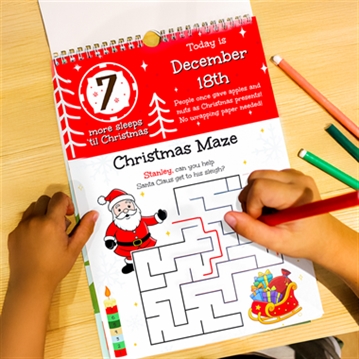 Personalised 24 Sleeps Christmas Activity Advent Calendar