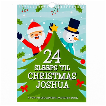 Personalised 24 Sleeps Christmas Activity Advent Calendar