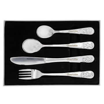 Personalised Teddy Cutlery Set