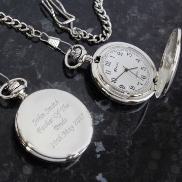 Personalised Pocket Watch and Chain