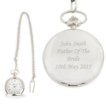 Personalised Pocket Watch and Chain
