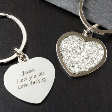 Heart Keyring - Personalised