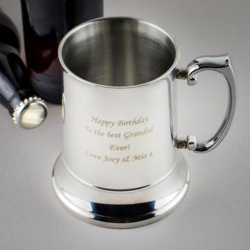 Stainless Steel Personalised Tankard