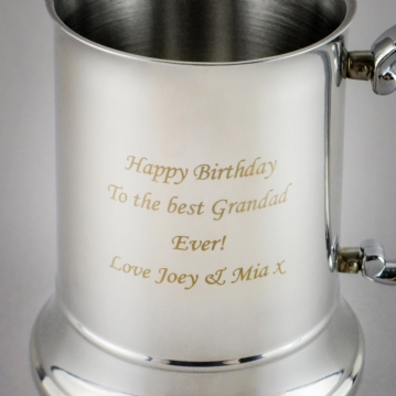 Stainless Steel Personalised Tankard