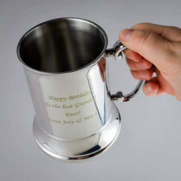 Stainless Steel Personalised Tankard
