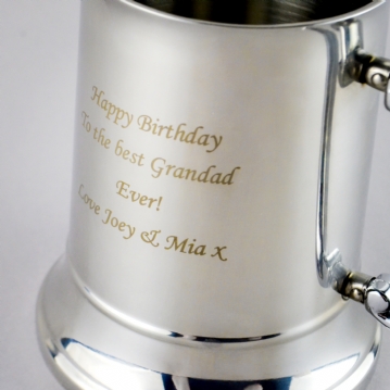 Stainless Steel Personalised Tankard