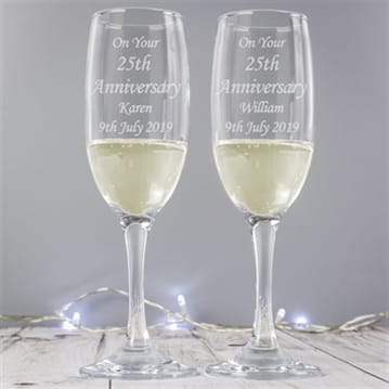 Personalised Champagne Flutes