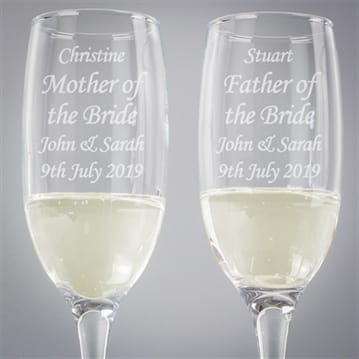 Personalised Champagne Flutes