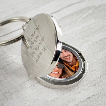Personalized photo keyring on sale