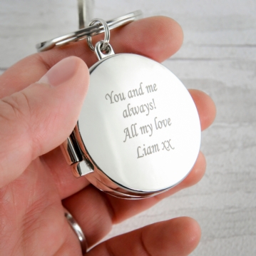 Keychain locket for boyfriend sales