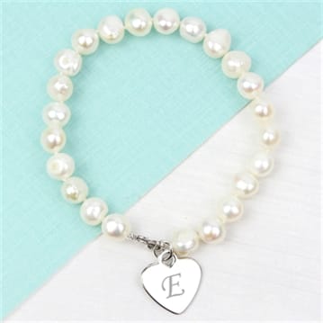 Personalised White Freshwater Pearl Bracelet