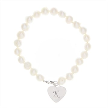 Personalised White Freshwater Pearl Bracelet